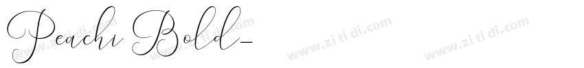 Peachi Bold字体转换